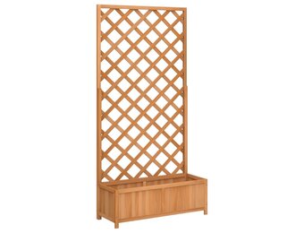 vidaXL Plantenbak Latwerk Massief Vurenhout Bruin - 40% Korting!