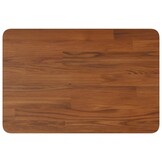 vidaXL Wastafelblad Massief Hout 60x40cm Donkerbruin - 81% Korting!