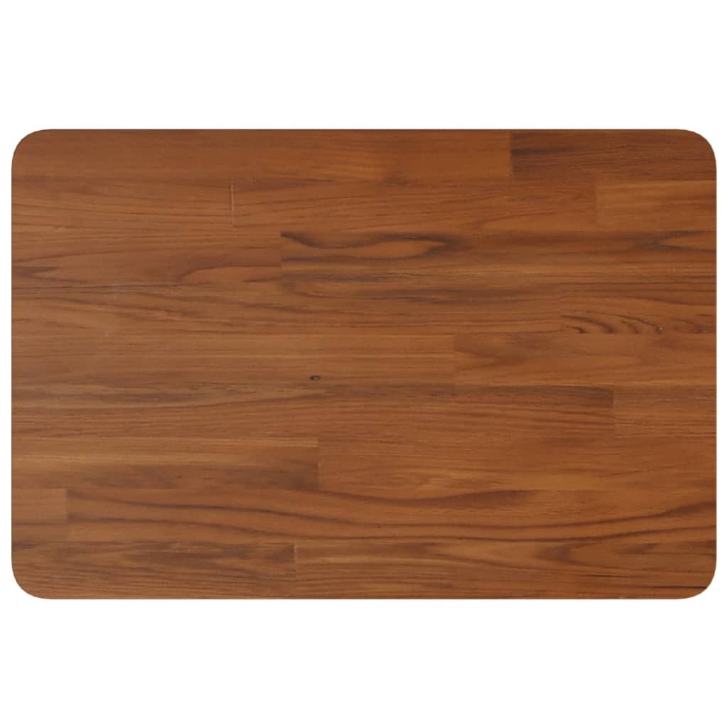 vidaXL Wastafelblad Massief Hout 60x40cm Donkerbruin - 81% Korting!