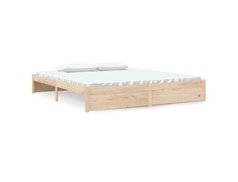 vidaXL Massief Hout Bedframe 180x200 cm | 35% Korting | Als Nieuw!