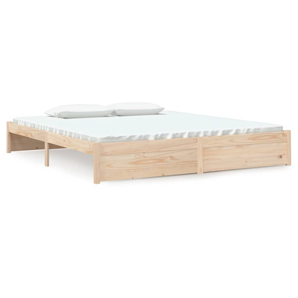 vidaXL Massief Hout Bedframe 180x200 cm | 35% Korting | Als Nieuw!