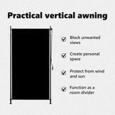 vidaXL Rolgordijn Buiten Antraciet 120x270cm | 51% Korting! Perfecte Privacy!