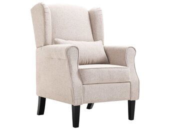 vidaXL Fauteuil Stof Beige - 40% Korting | Goede Staat!