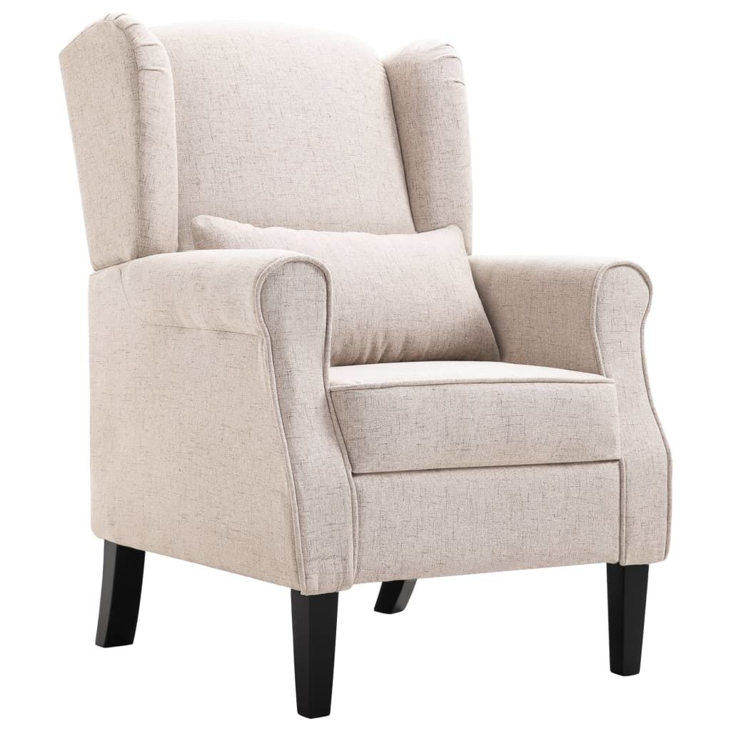 vidaXL Fauteuil Stof Beige - 40% Korting | Goede Staat!