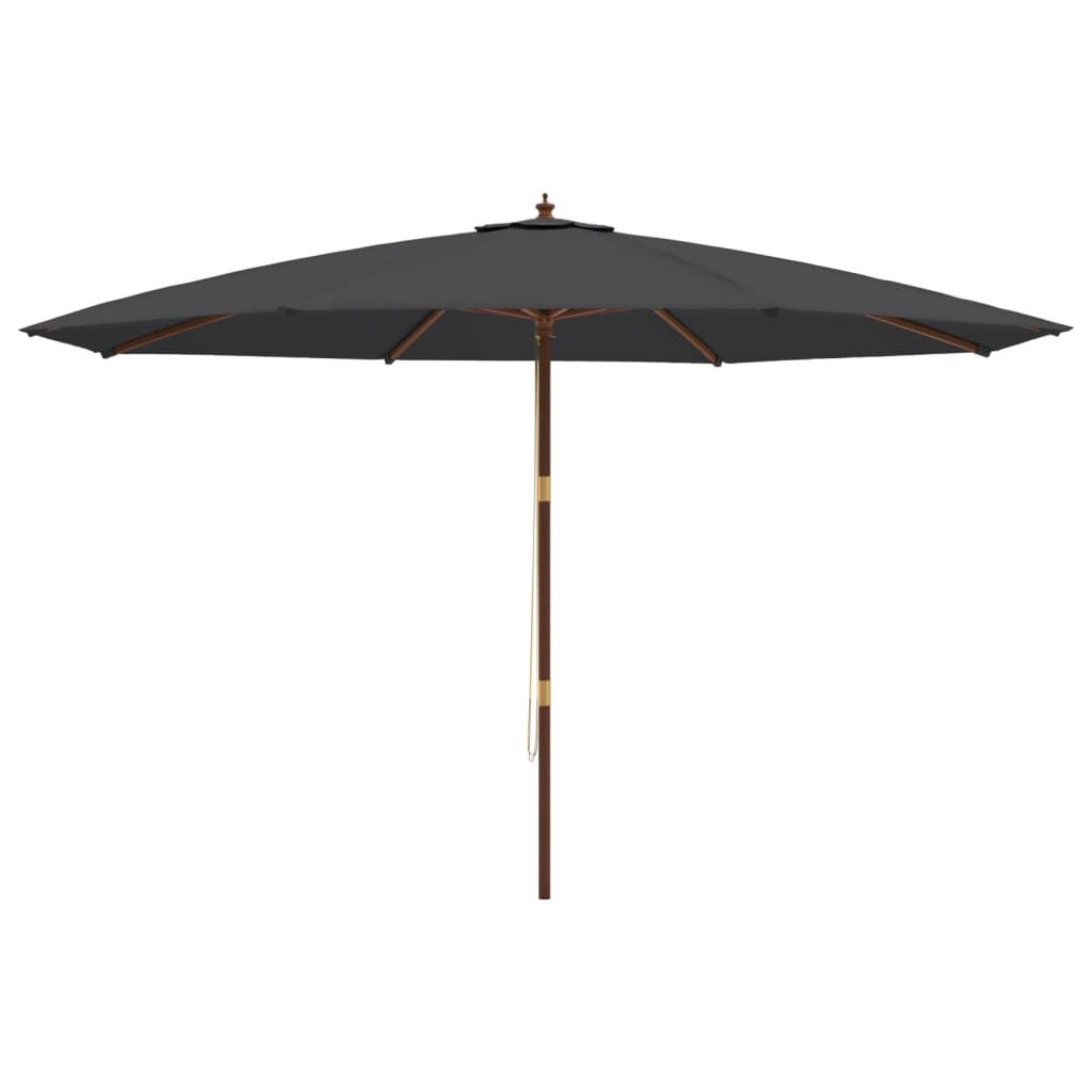 VidaXL Parasol Hout 400x273cm Zwart - 46% Korting!