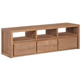 VidaXL Teakhout TV-meubel 120x30x40 cm | 46% Korting | Uniek & Gemonteerd