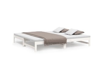 VidaXL Slaapbank Massief Grenenhout Wit - 42% Korting! (Nieuw)