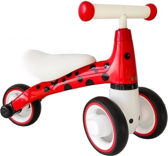 Kinder Loopfiets Driewieler Rood & Wit - 51% Korting!