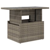 VidaXL Tuintafel Poly Rattan 100cm GRIJS - 55% Korting! - Licht Beschadigd