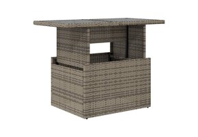 VidaXL Tuintafel Poly Rattan 100cm GRIJS - 55% Korting! - Licht Beschadigd