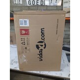 VidaXL Tuintafel Poly Rattan 100cm GRIJS - 55% Korting! - Licht Beschadigd