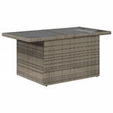 VidaXL Tuintafel Poly Rattan 100cm GRIJS - 55% Korting! - Licht Beschadigd