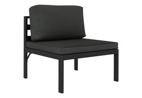 vidaXL Middenbank Aluminium - 40% Korting - Exclusief Retour! Nu Snel!