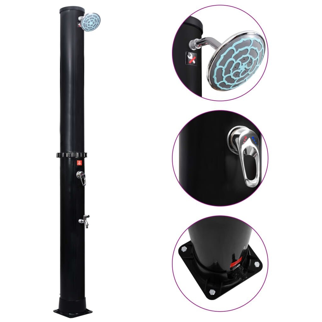 VidaXL Buitendouche Solar 40L - 40% Korting! Refurbished, zoals nieuw!