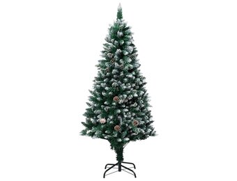 VidaXL Kunstkerstboom 150cm met Sneeuw & Dennenappels - 40% Korting!