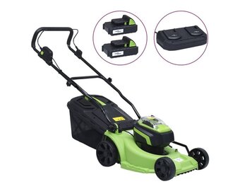 VidaXL Accugrasmaaier | 2x 20V Accu | 55% Korting | Kleine Krasjes