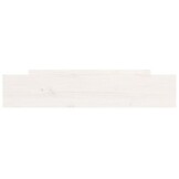 vidaXL Bedlades 2 st massief grenenhout wit