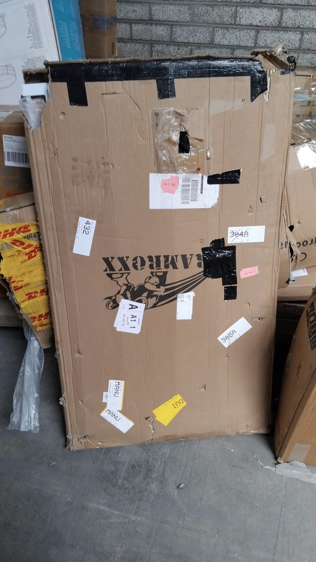 Traphek 72-86cm - verstelbaar - wit - 120cm hoog