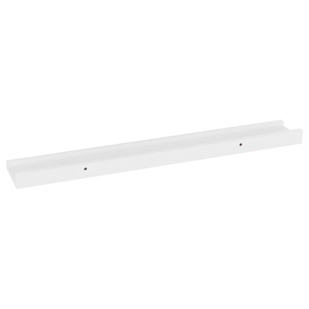 vidaXL Wandschappen 4 st 60x9x3 cm wit