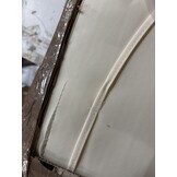 vidaXL 3-delige Loungeset met crèmekleurige kussens massief acaciahout