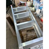 Huishoudtrap - ladder - 2x 4 treden - aluminium - 81 cm hoog