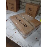 vidaXL Nachtkastje HAMAR 40x35x44,5 cm massief grenenhout lichtgrijs