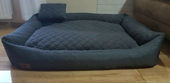 Hondenmand antraciet 120x90 cm - wasbaar hondenkussen - waterdicht hondenbed