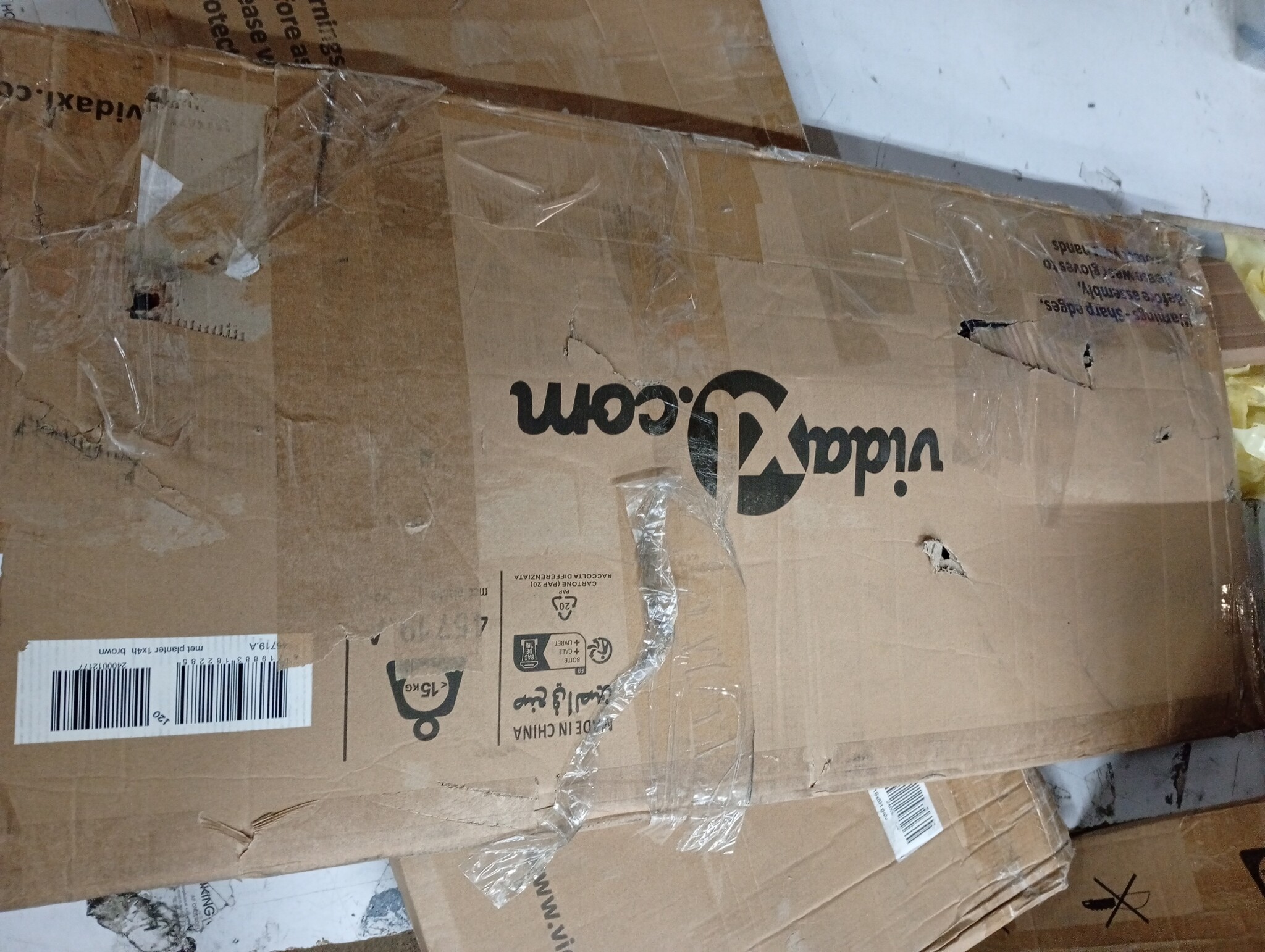 vidaXL Plantenbak verhoogd 100x40x77 cm gegalvaniseerd staal bruin