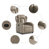 VidaXL Fauteuil Kunstleer Cappuccino - 40% Korting! Ideaal voor Ontspanning