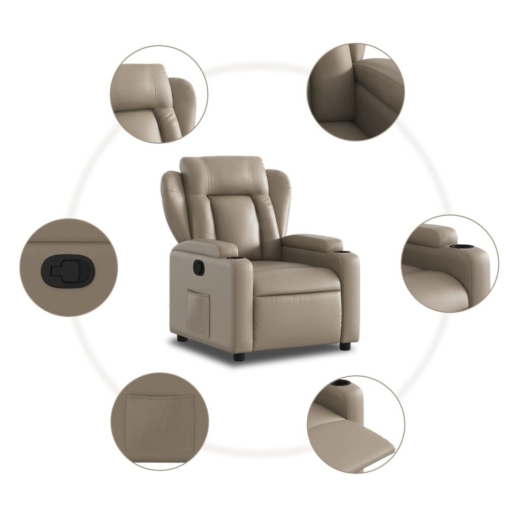 VidaXL Fauteuil Kunstleer Cappuccino - 40% Korting! Ideaal voor Ontspanning
