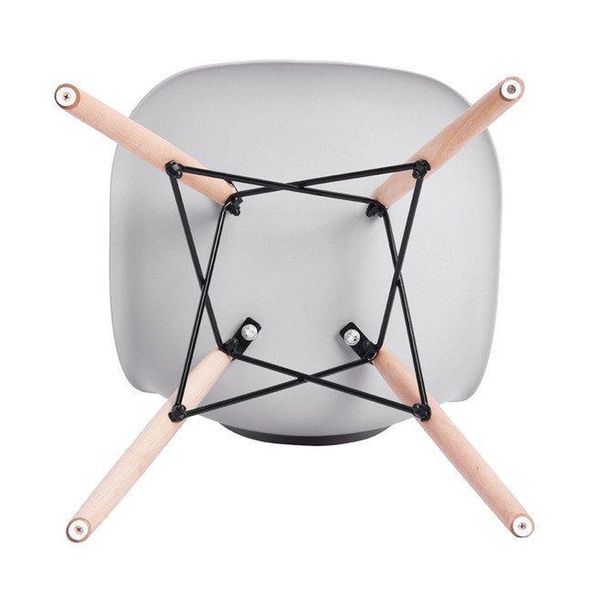 Keukentafel stoelen set - grijs - 4 delige set - keuken - huiskamer