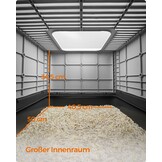 Feandrea Hidden Cat Litter Box, Cat Litter Tray with Hood, Slide-Out Tray, Scoop, Brush, Spacious for Large Cats, Max. Load 15 kg, Anti-Tracking, Anti-Leaking, Charcoal Grey and Dove Grey PPT001B01