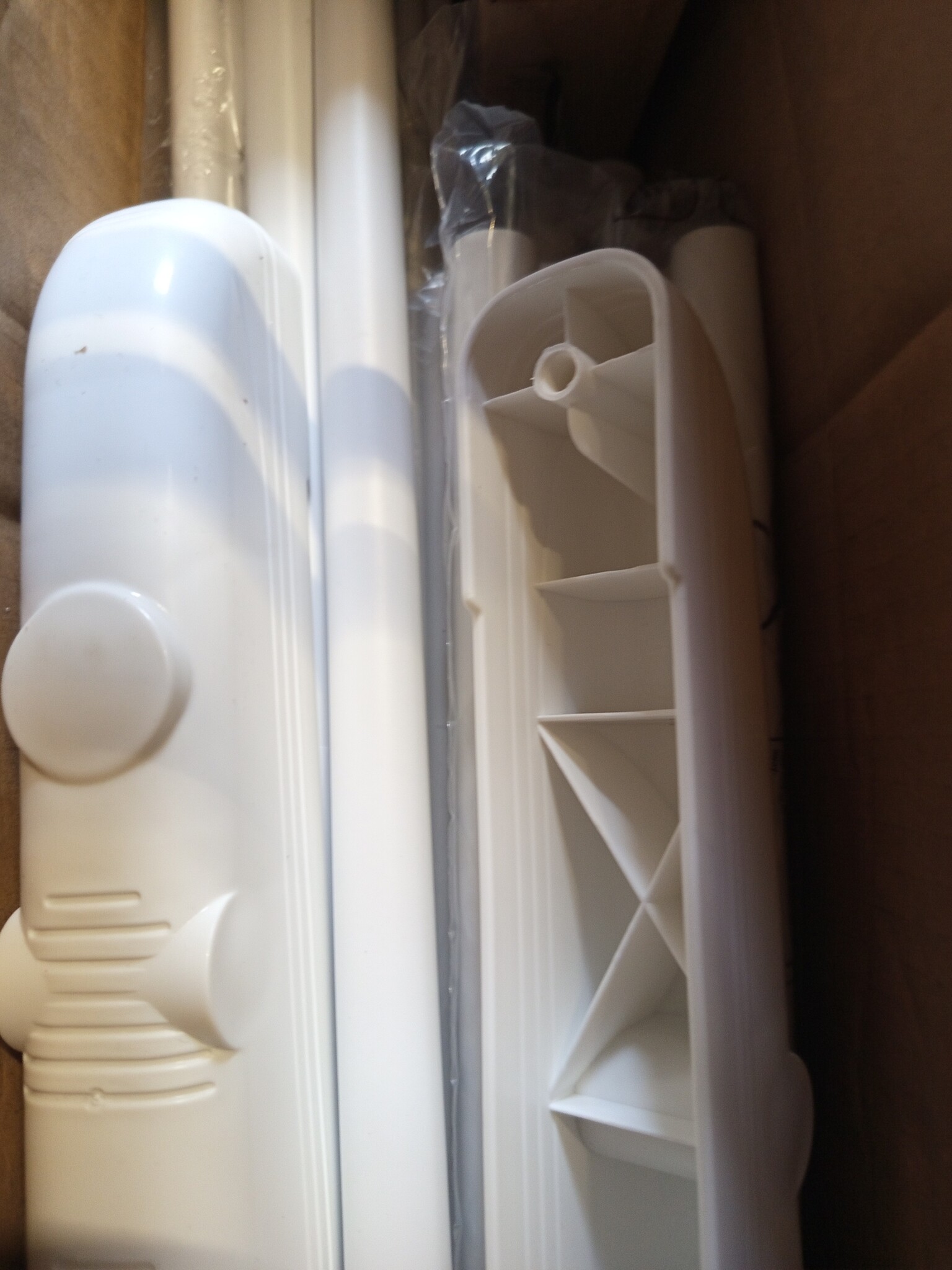 Droogrek Wit 4-laags 127x64x172cm Met Wielen Opvouwbaar Ruimtebesparend