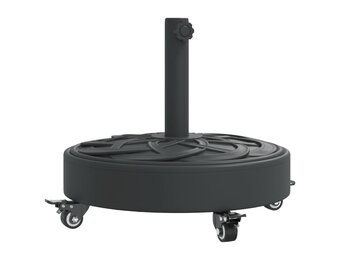 vidaXL Parasolvoet met wielen voor stok van Ø38 / 48 mm 27 kg rond