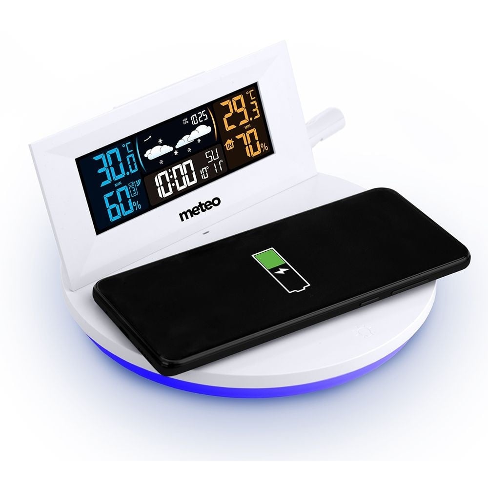 Weerstation METEO SP94 - met sfeerlamp - inductielader