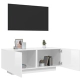 VidaXL TV-meubel 100cm Hoogglans Wit - 62% Korting!