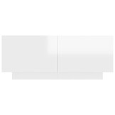 VidaXL TV-meubel 100cm Hoogglans Wit - 62% Korting!