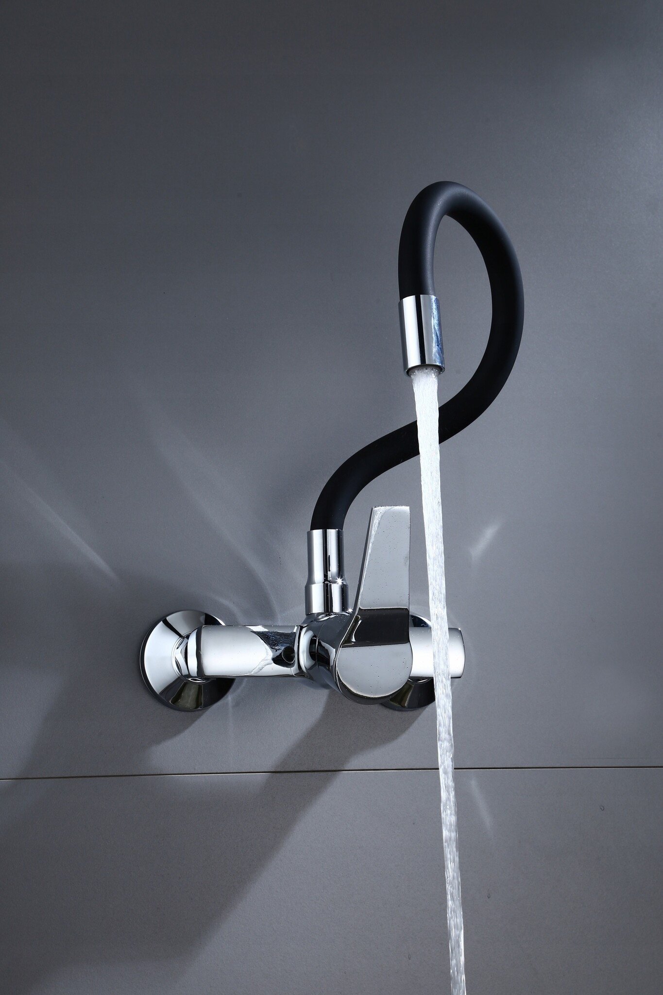 Zwarte Flexibele Keukenkraan - 60% Korting! Incl. Montage Set