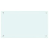vidaXL Spatscherm keuken 70x40 cm gehard glas wit