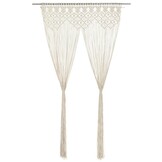 vidaXL Gordijn macramé 140x240 cm katoen