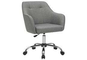 Ergonomische Bureaustoel Grijs Kunstlinnen - 55% Korting! Nieuwstaat