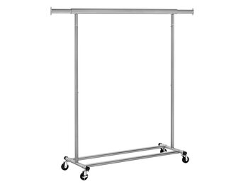 Kledingrek Verstelbaar Dove Gray met Wielen - 40% Korting!