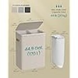 SONGMICS Wasmand met 2 Compartimenten - 40% Korting!