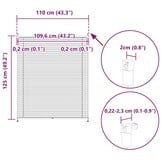 Plisséjaloezie Wit 110x125 cm | 40% Korting | Vrijwel Nieuw!