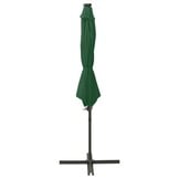 vidaXL Zweefparasol 300cm Groen met LED - 56% Korting!