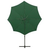 vidaXL Zweefparasol 300cm Groen met LED - 56% Korting!