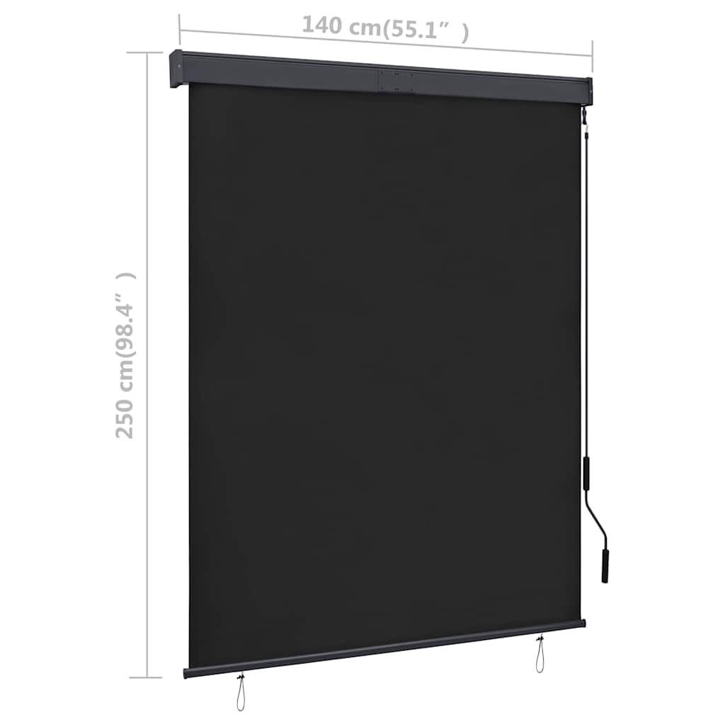 VidaXL Buiten Rolgordijn 140x250cm Antraciet - 56% Korting!