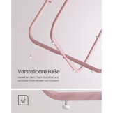 Ronde Bijzettafel Pastel Roze - 40% Korting! - Met Opbergmand