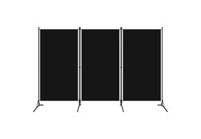 VidaXL Kamerscherm 3 Panelen 260x180cm Zwart - 60% Korting! (Retour)