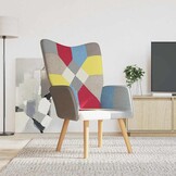 VidaXL Relaxstoel Patchwork Stof - 46% Korting!